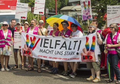 German equality protesters