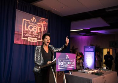 Aisha Moodie-Mills speaks at the 2016 LGBT Leaders Conference