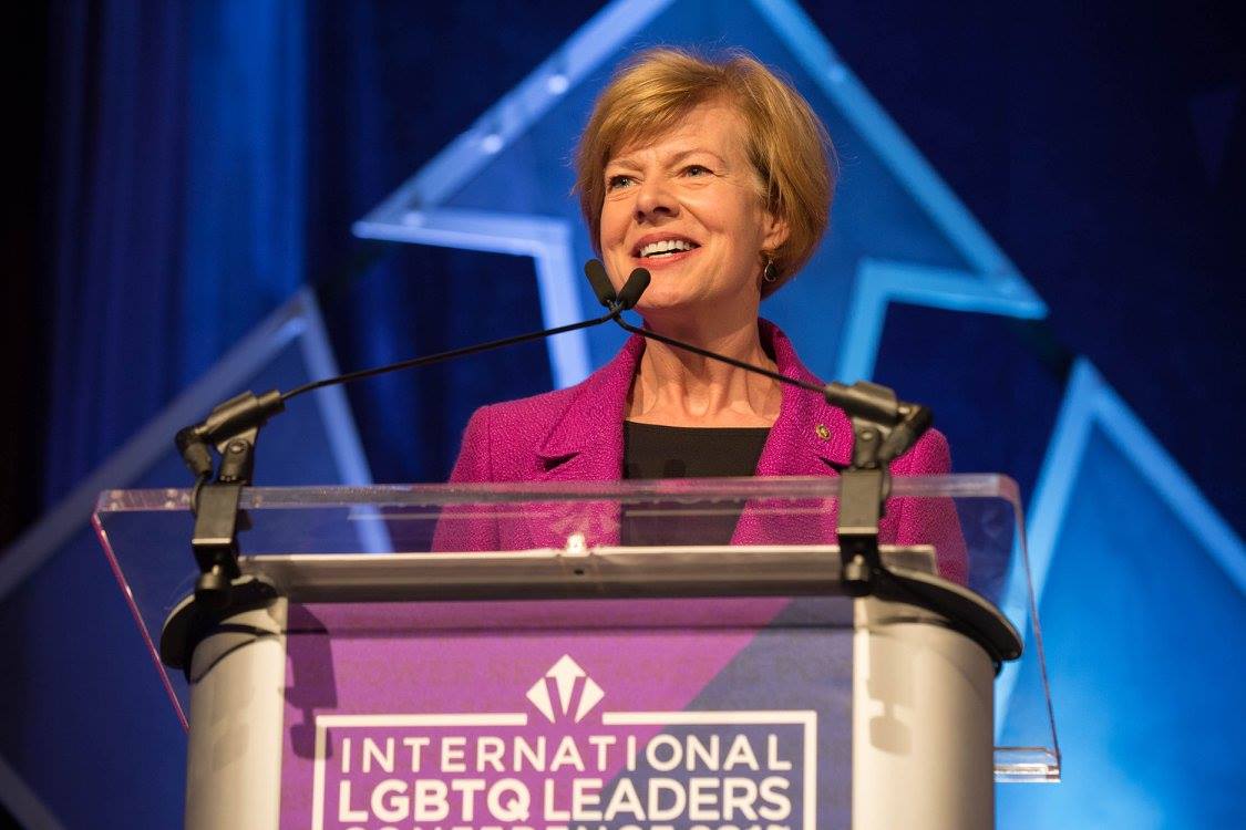 Tammy Baldwin at the 2016 LGBTQ Leaders Conference