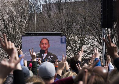 Emma Gonzalez speaks at the Washington DC March for Our Lives