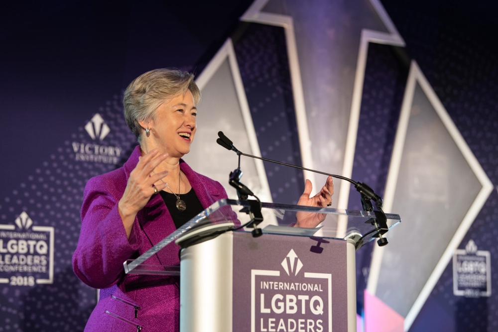 Mayor Annise Parker at the 2018 International LGBTQ Leaders Conference
