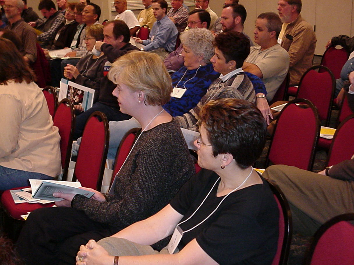 Wisconsin Congresswoman Tammy Baldwin and Atlanta City Council Member Cathy Woolard attend the 2000 conference in Tempe.